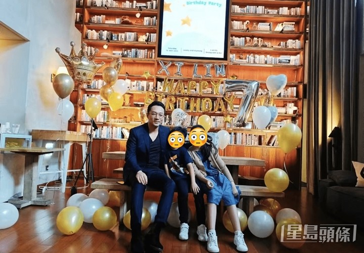 汪小菲公開與大S仔女的照片。