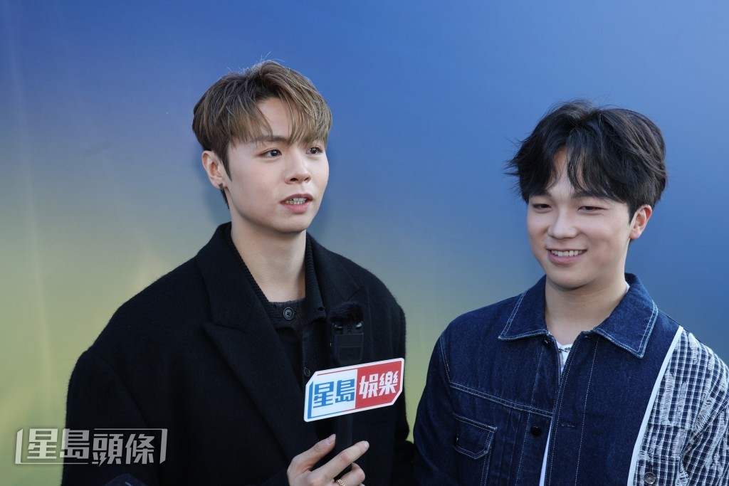 冼靖峰、何晉樂接受訪問。