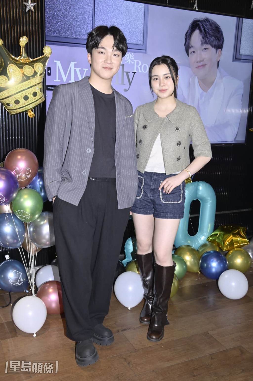 何晉樂新歌《MY ONLY》發布會，MV女主角姚焯菲（Chantel）到場。