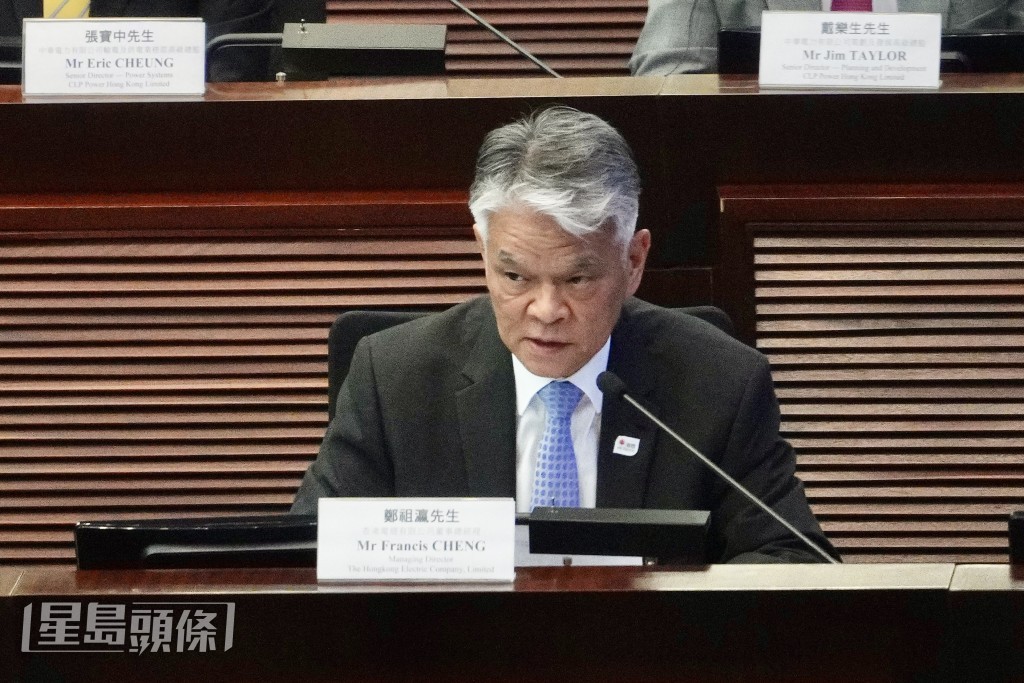 港灯董事总经理郑祖瀛。苏正谦摄