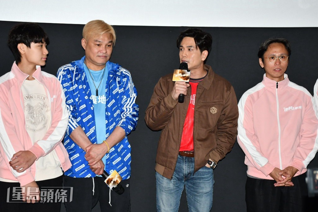 伍允龍大讚電影熱血又勵志。 伍允龍大讚電影熱血又勵志。