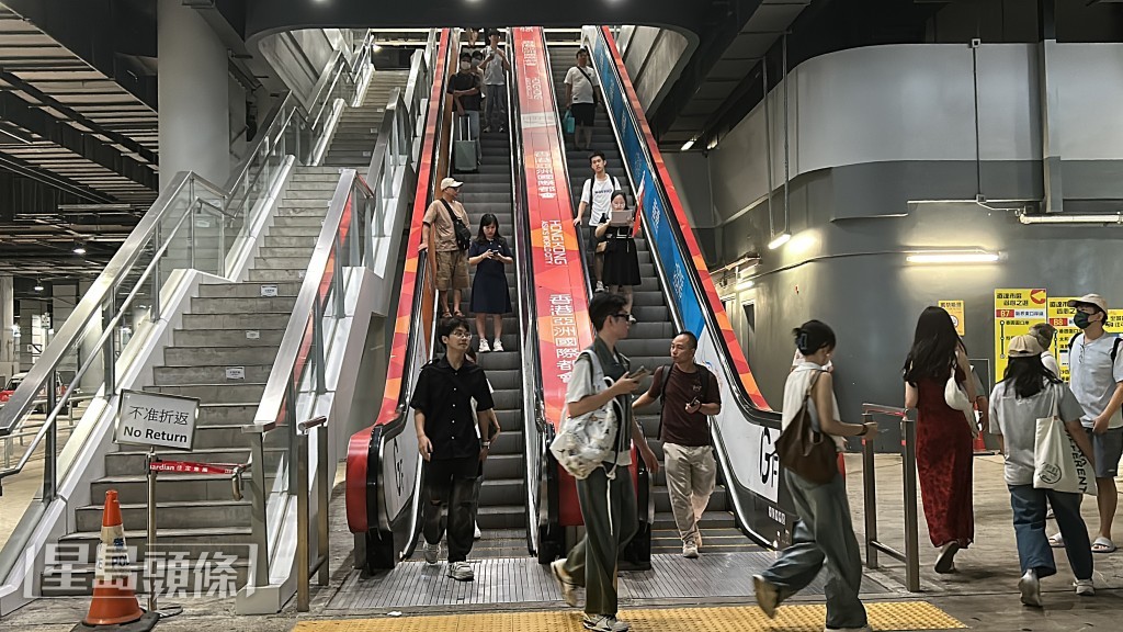 香園圍口岸深受歡迎。林思明攝 香園圍口岸深受歡迎。林思明攝