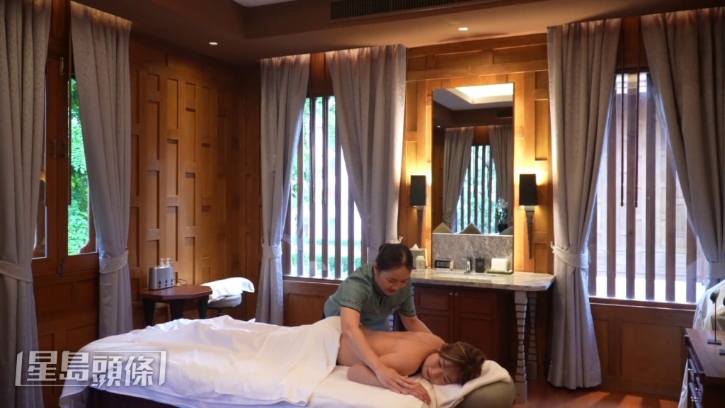 波波特別試了酒店收費4,000銖（約990港元）的Spa Treatment。
