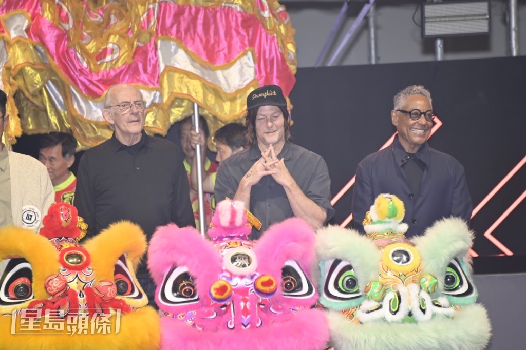 《回到未來》Christopher Lloyd、《The Walking Dead》Norman Reedus及《絕命毒師》Giancarlo Esposito。