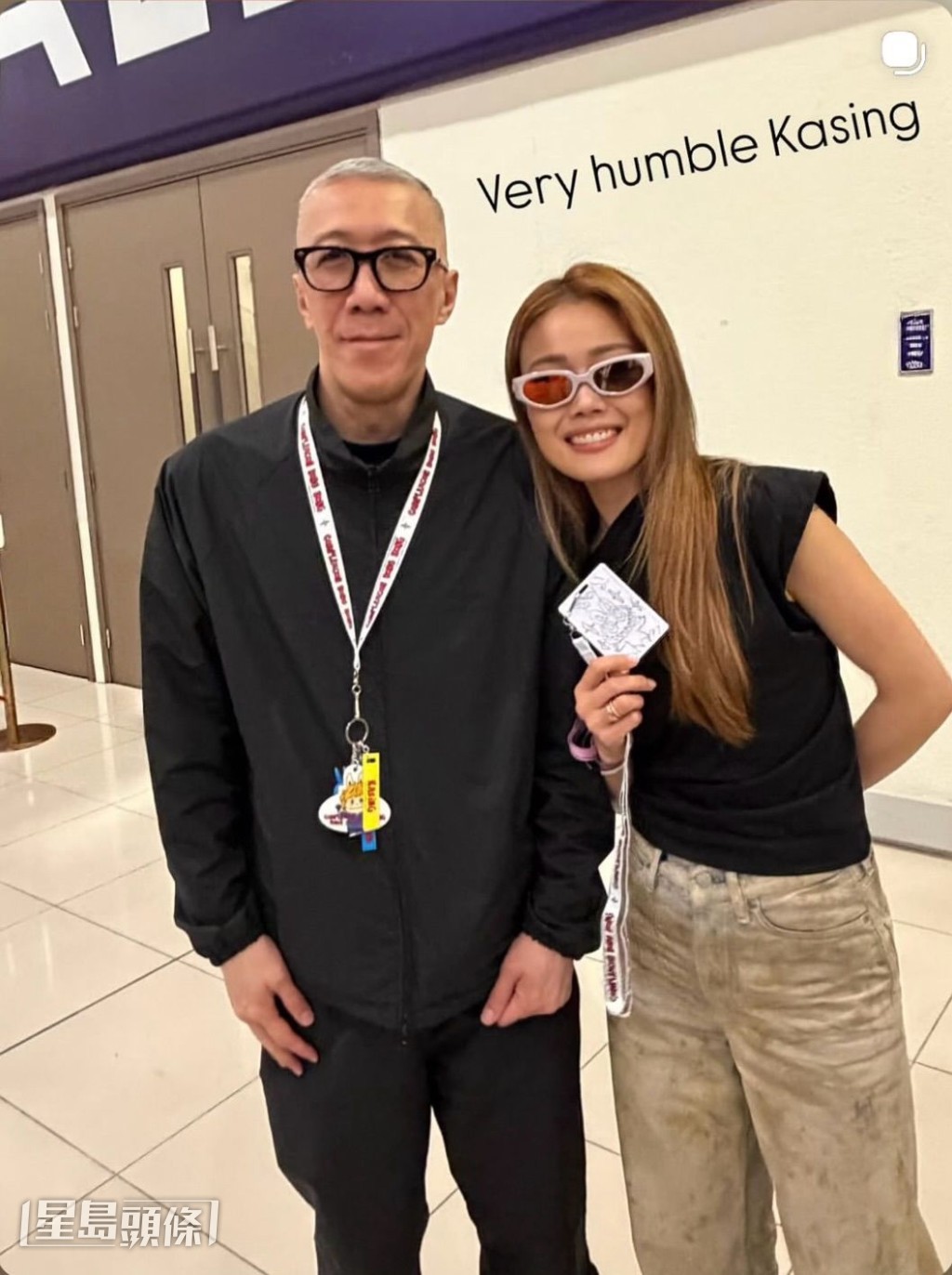 容祖兒又公開與龍家昇的合照。