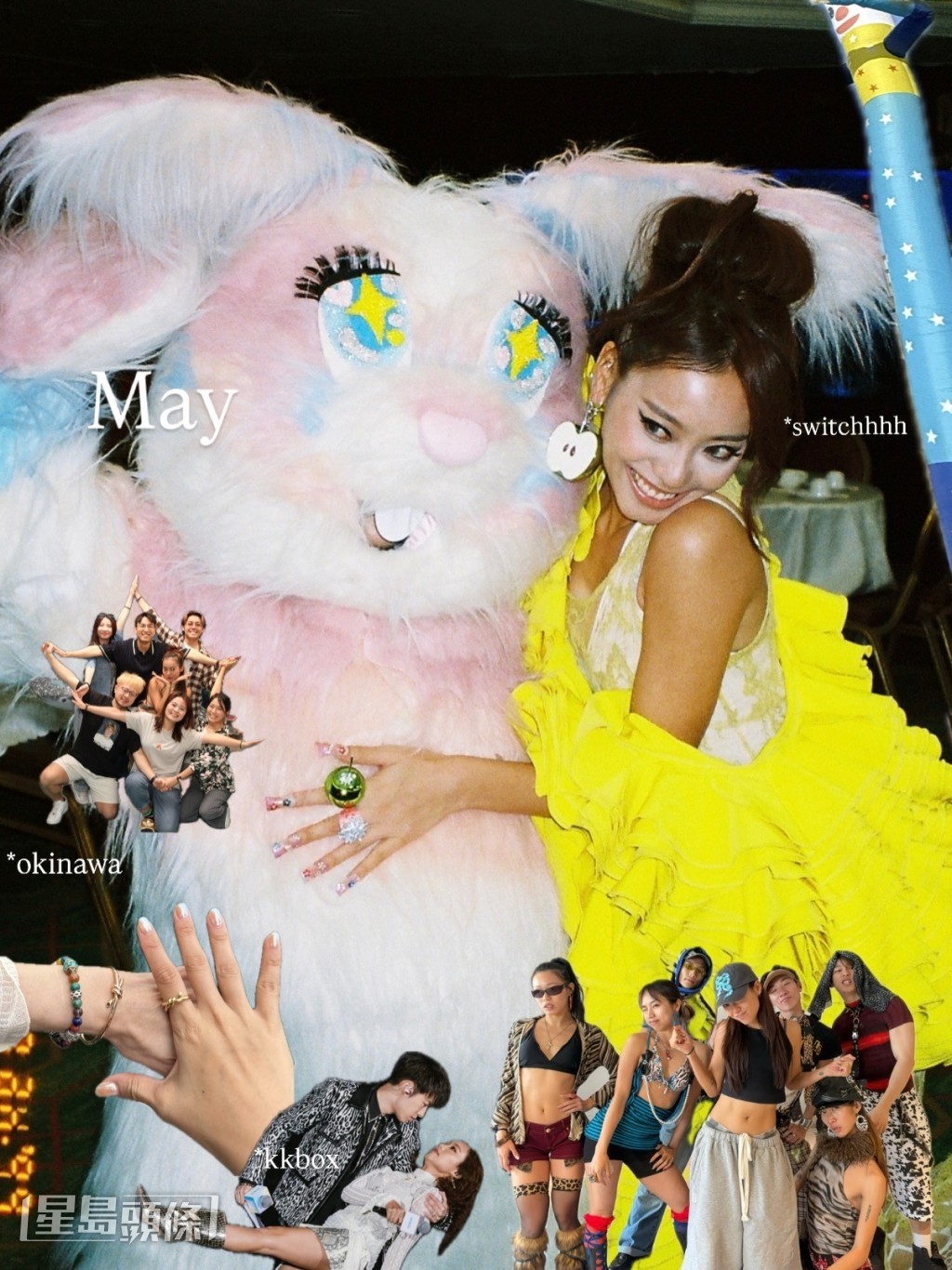 早前JACE在社交网分享靓相砌图，总结自己的2025。