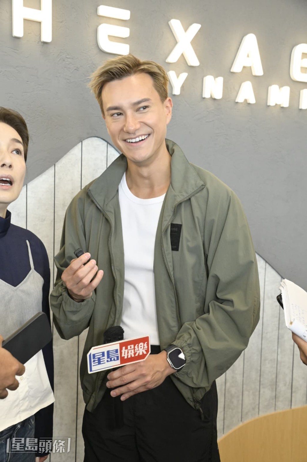 朱仔坦言,羨慕關曜儁事業家庭兩得意。 朱仔坦言,羨慕關曜儁事業家庭兩得意。