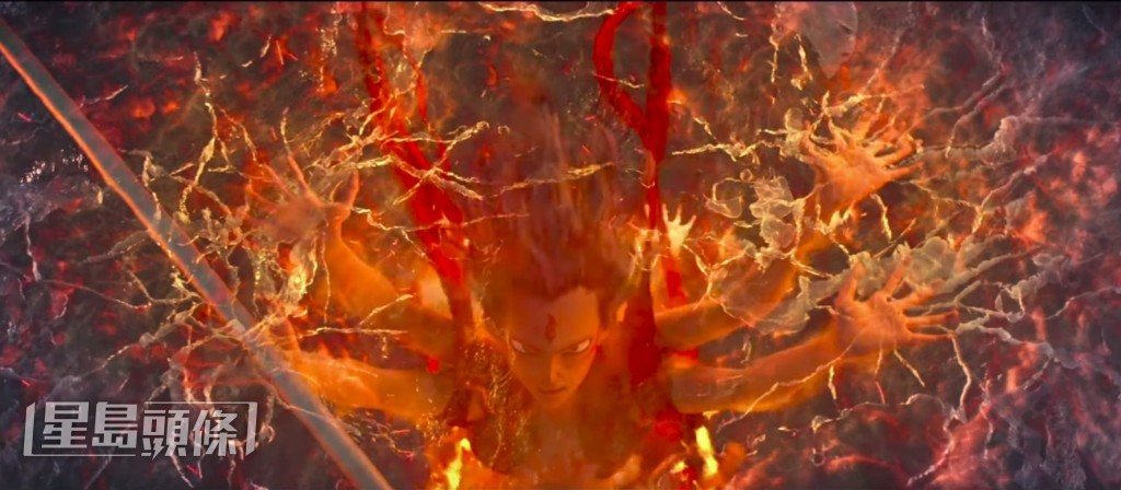 少年哪吒的戰鬥形態。 少年哪吒的戰鬥形態。