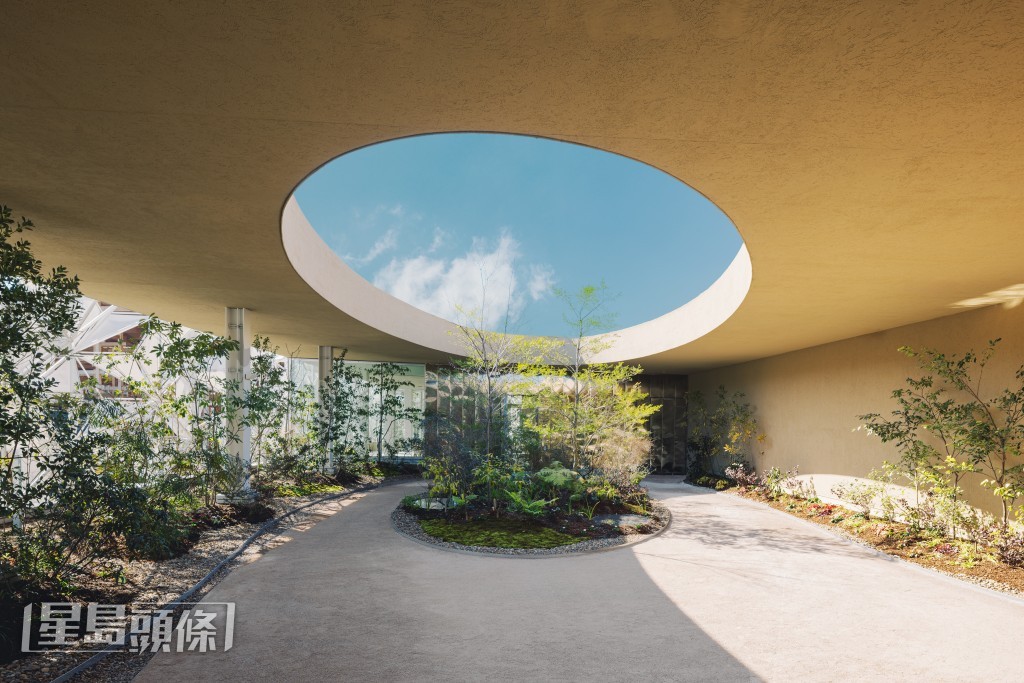 展館聚焦自然,種植於展館周圍的植物來自本地,世博結束後,將重新種植在大阪山林之中。 展館聚焦自然,種植於展館周圍的植物來自本地,世博結束後,將重新種植在大阪山林之中。