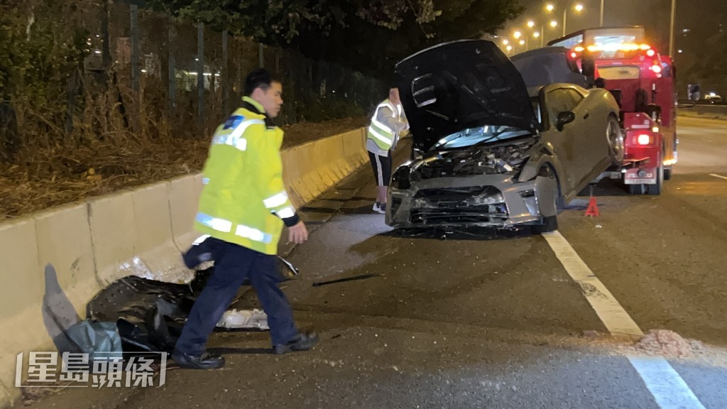 警員到場調查。蔡楚輝攝 警員到場調查。蔡楚輝攝