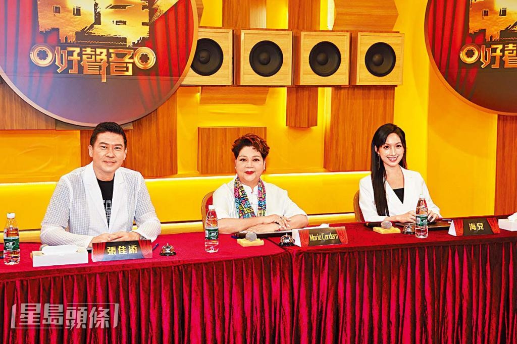 海兒被指好大機會無份拍攝《中年好聲音4》。 海兒被指好大機會無份拍攝《中年好聲音4》。