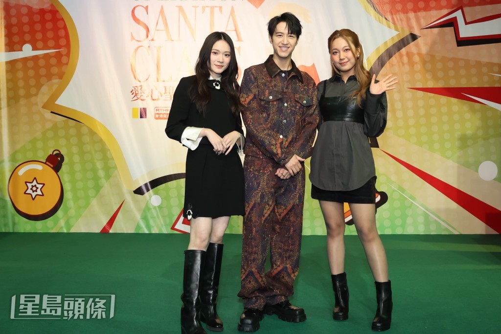 Jay Fung、雲浩影及黃淑蔓昨晚出席聖誕籌款活動。 Jay Fung、雲浩影及黃淑蔓昨晚出席聖誕籌款活動。