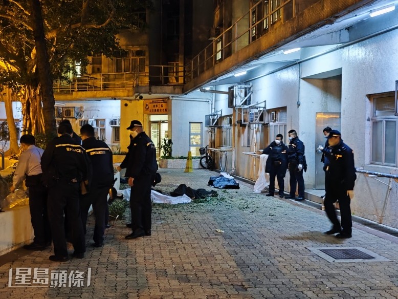 警員到場調查。黎志偉攝 警員到場調查。黎志偉攝
