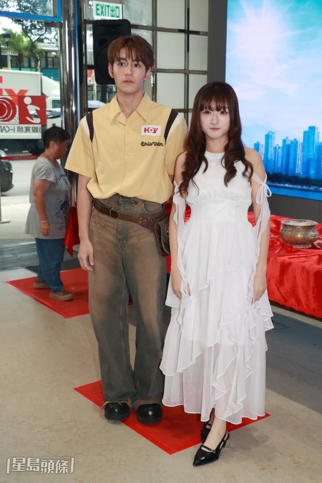 Jeffery(魏浚笙)和郭曉姸(Ahyo)到場出席宣傳活動。 Jeffery(魏浚笙)和郭曉姸(Ahyo)到場出席宣傳活動。