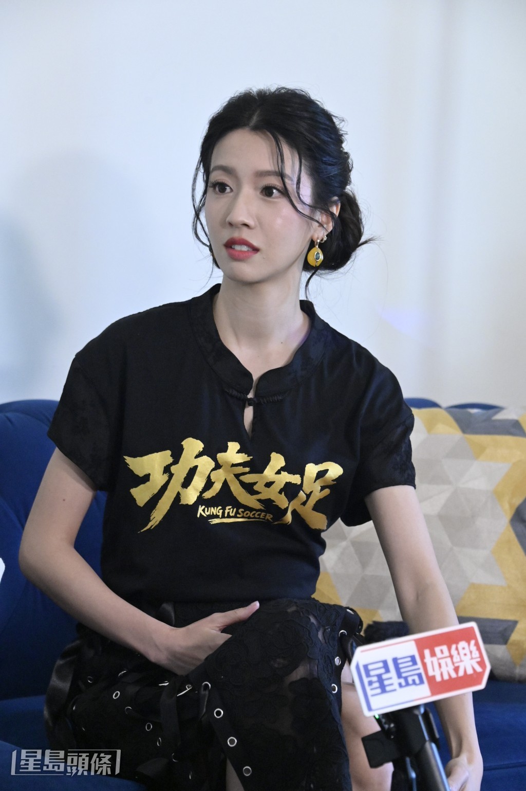 問到如再有機會與周星馳合作，不收片酬都答應？蔡思貝說絕對無問題！
