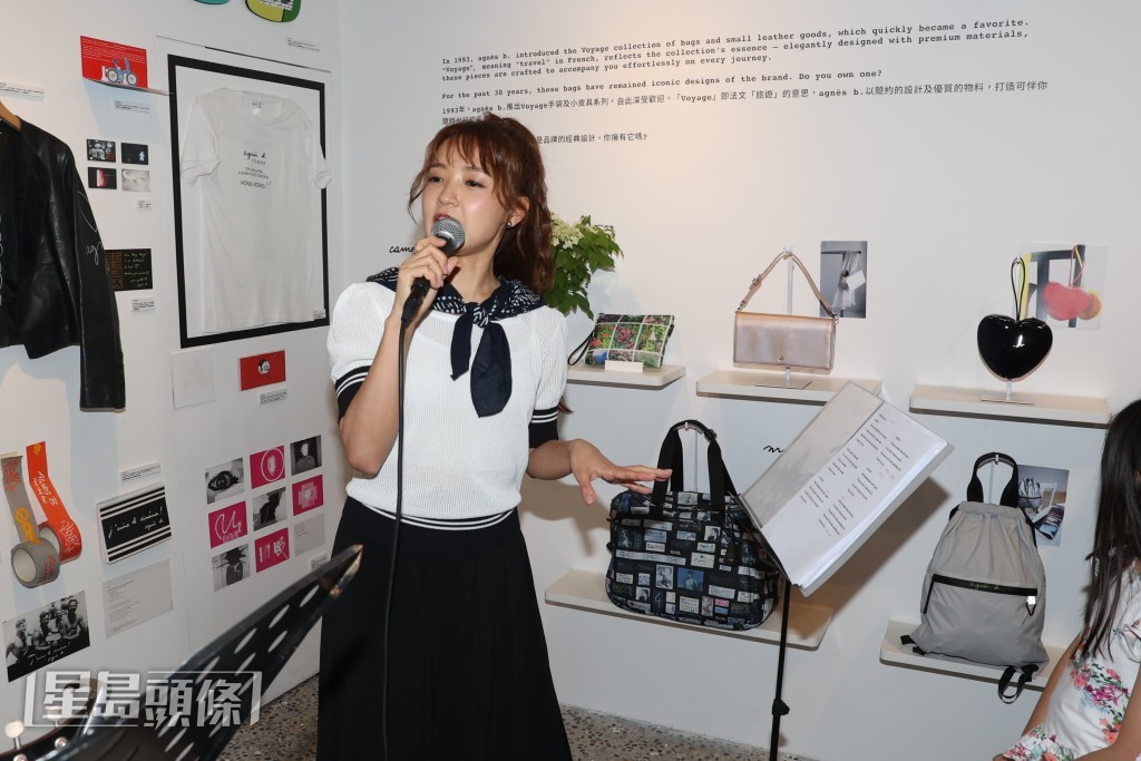 活動上糖妹獻唱多首歌曲。 活動上糖妹獻唱多首歌曲。