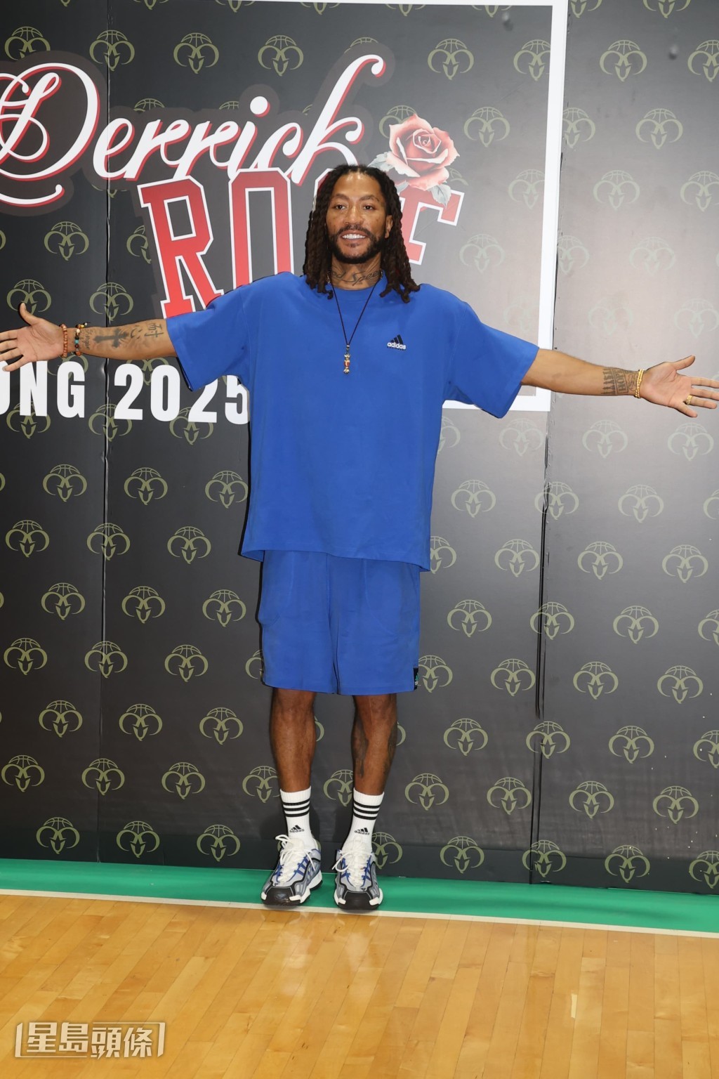 NBA傳奇巨星Derrick Rose今晚(1日)舉行香港粉絲見面會。 NBA傳奇巨星Derrick Rose今晚(1日)舉行香港粉絲見面會。