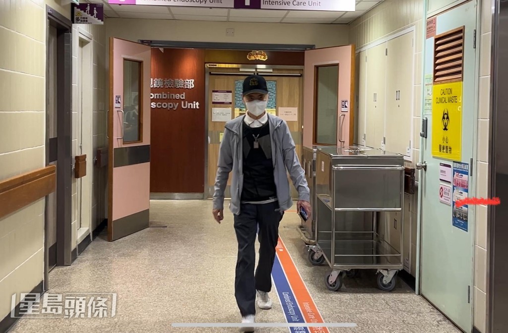 疑似關淑怡爸爸曾現身醫院。 疑似關淑怡爸爸曾現身醫院。