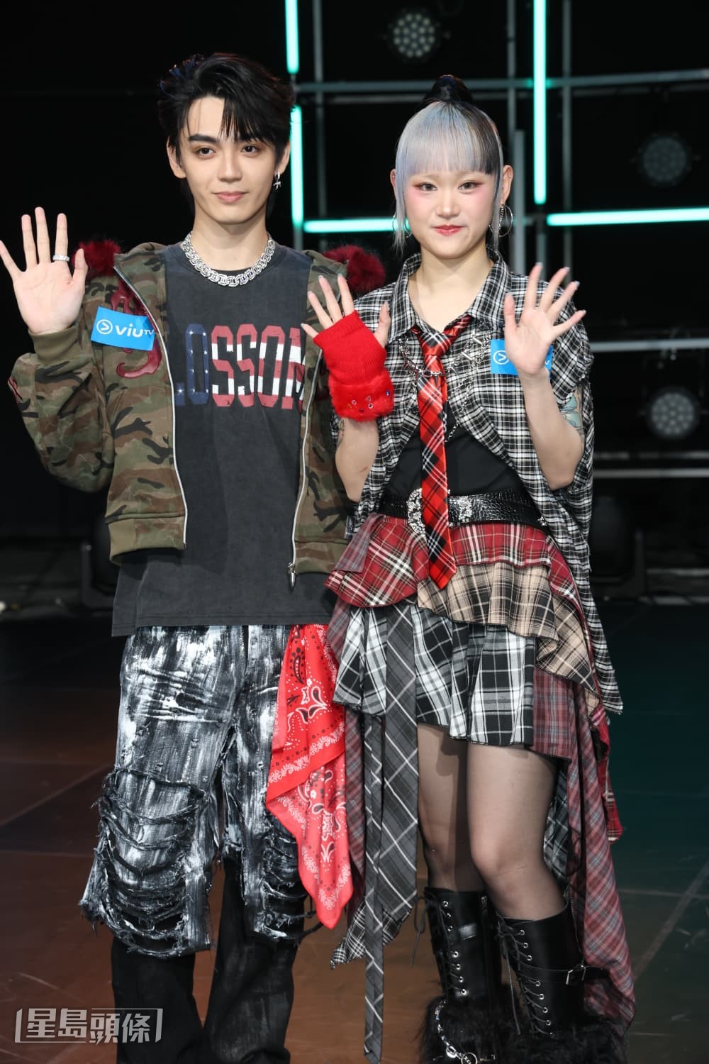 歐鎮灝(George )、楊安妮(Win Win)昨晚(22日)為Viu TV音樂節目《CHILL CLUB Japan Special》錄影。 歐鎮灝(George )、楊安妮(Win Win)昨晚(22日)為Viu TV音樂節目《CHILL CLUB Japan Special》錄影。