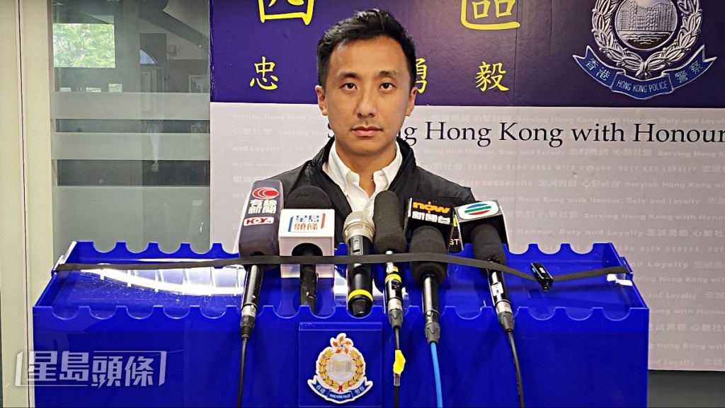 西區助理指揮官(刑事)盧健邦署理警司。黃文威攝 西區助理指揮官(刑事)盧健邦署理警司。黃文威攝