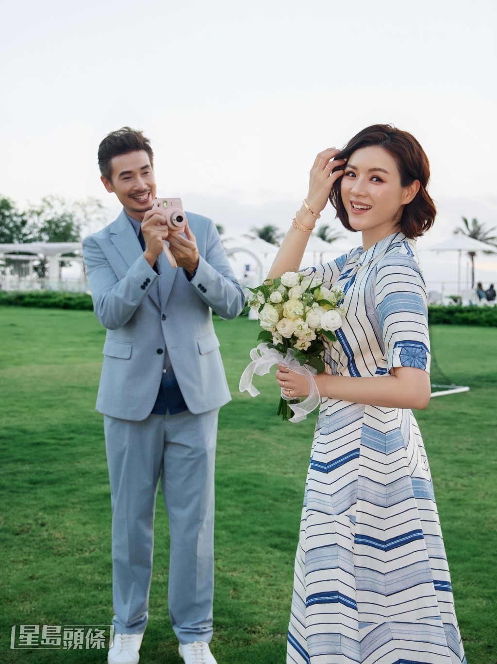 陳茵媺今日在IG中貼出兩人溫馨合照,慶祝結婚12周年。 陳茵媺今日在IG中貼出兩人溫馨合照,慶祝結婚12周年。