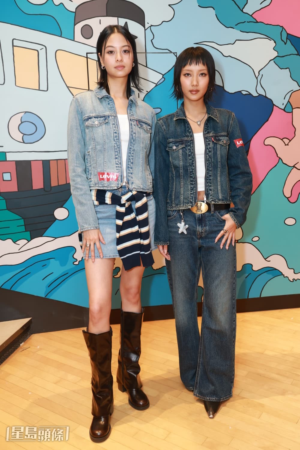 Amy、Marf出席服裝品牌限定店開幕活動。