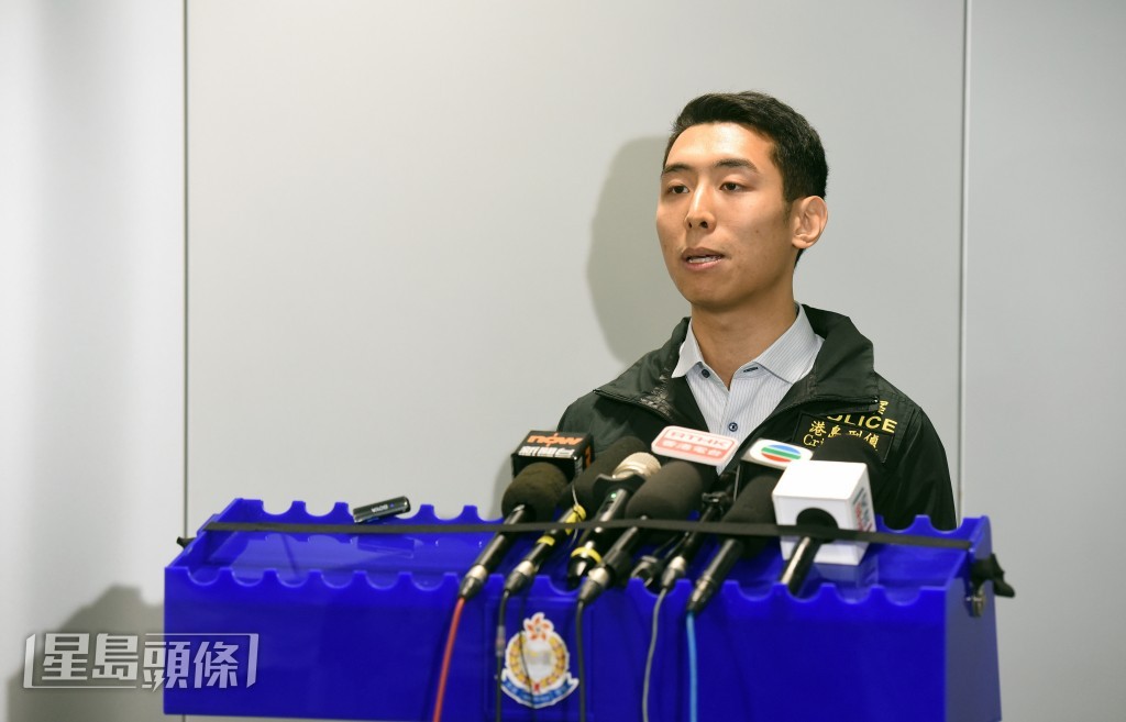 警方港島總區重案組第一隊署理總督察尤家齊。黃文威攝