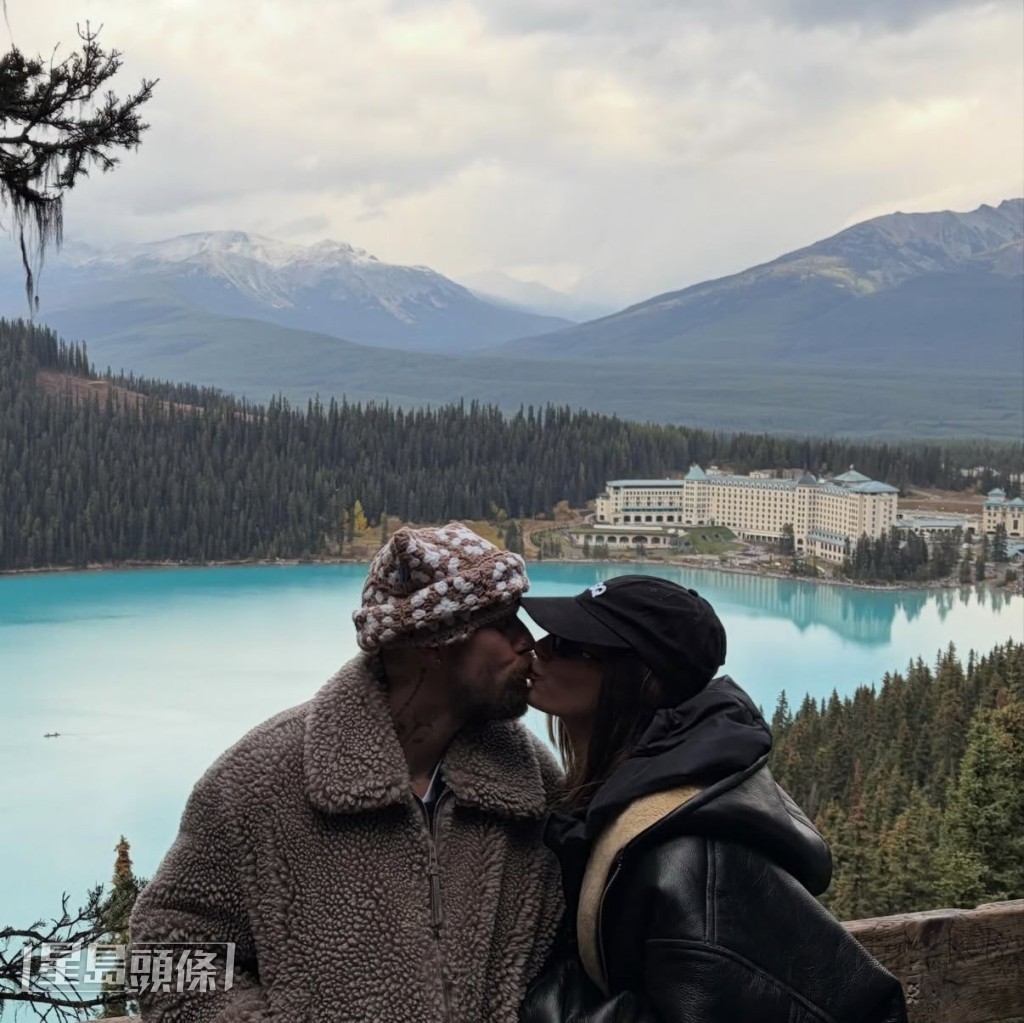 史提芬寶雲女兒Hailey Bieber與老公Justin Bieber,近日到加拿大慶祝結婚7周年。 史提芬寶雲女兒Hailey Bieber與老公Justin Bieber,近日到加拿大慶祝結婚7周年。