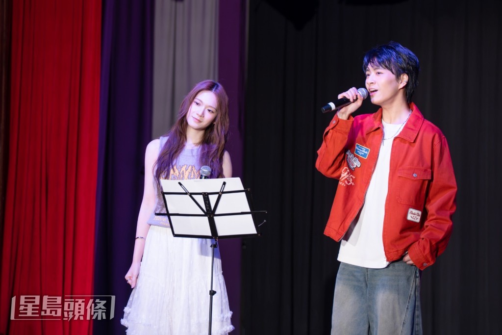 Cloud首次以「師姐」身份帶領Lester表演，坦言心情難免有點緊張。