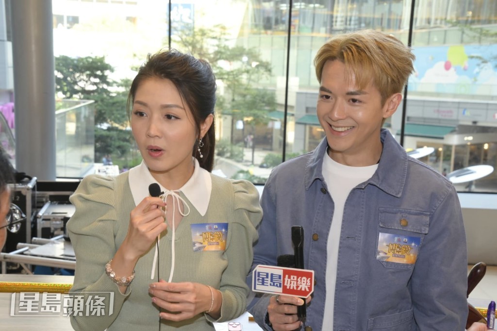 她大讚阮浩棕高大靚仔，但染金頭髮。