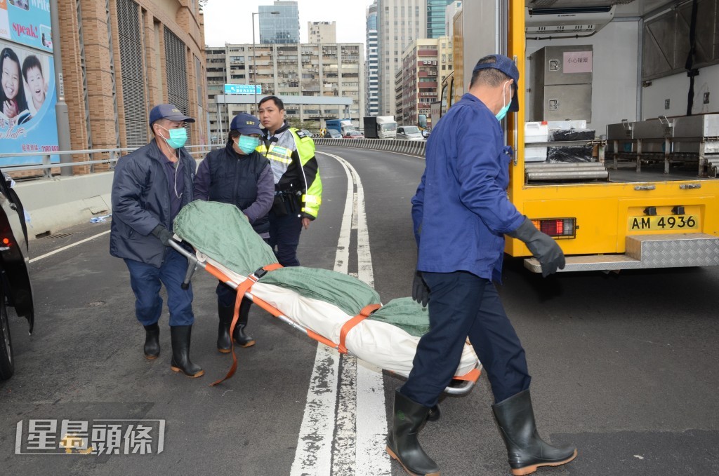59歲姓譚的退休警長被花崗岩擊中，當場死亡。資料圖片
