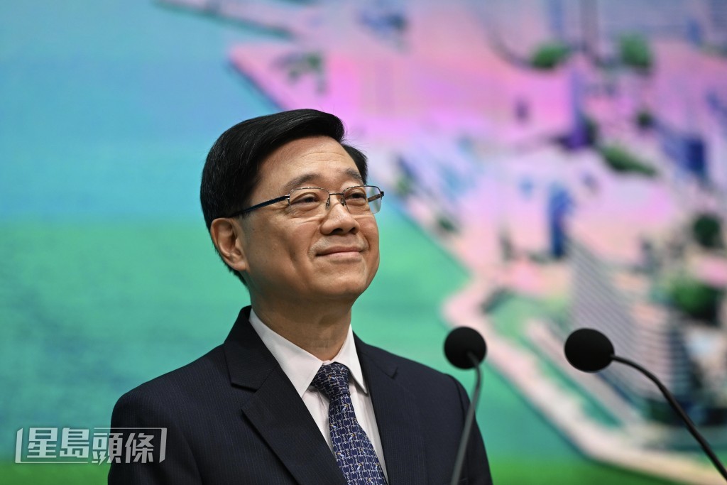 行政長官李家超。蘇正謙攝 行政長官李家超。蘇正謙攝