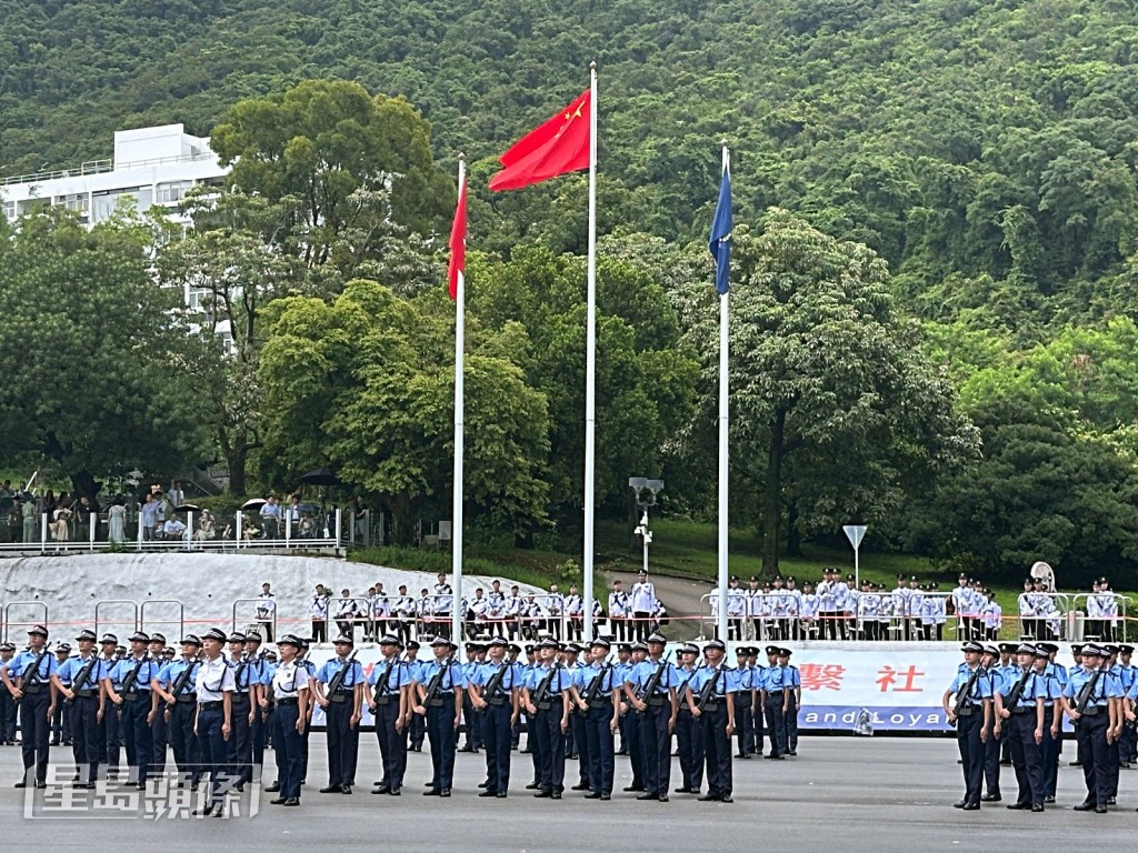 警察學院舉行結業會操。梁國峰攝 警察學院舉行結業會操。梁國峰攝