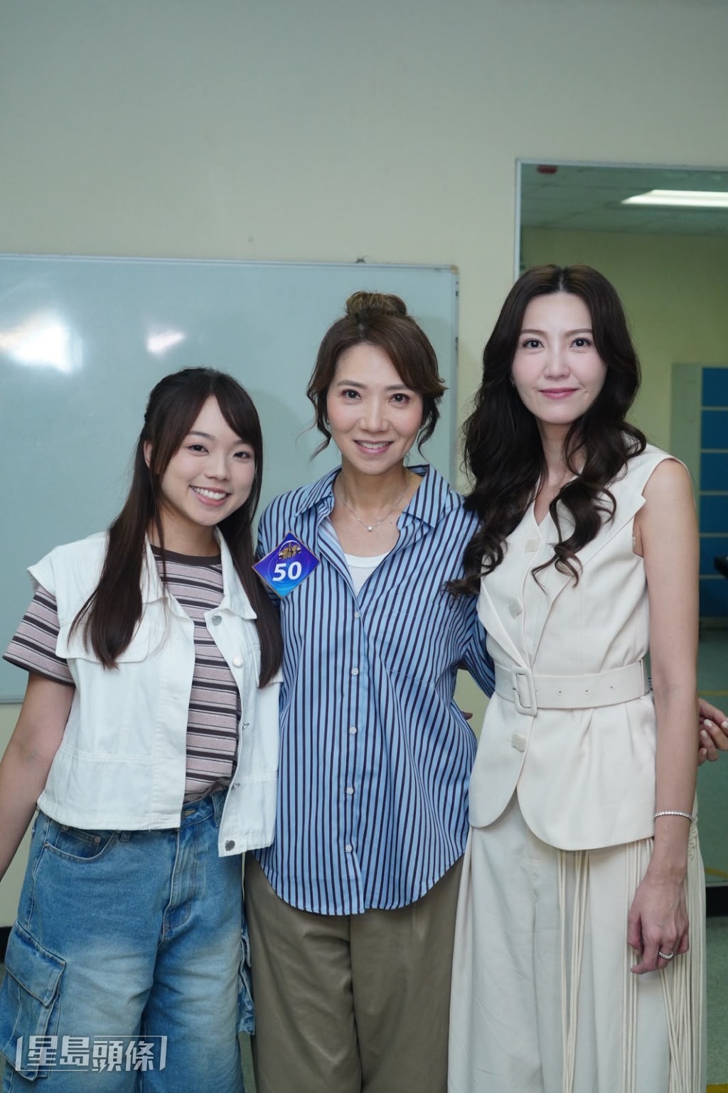 吳若希、車婉婉、李茵彤拍攝《愛．回家之三代同糖》日對夜對。