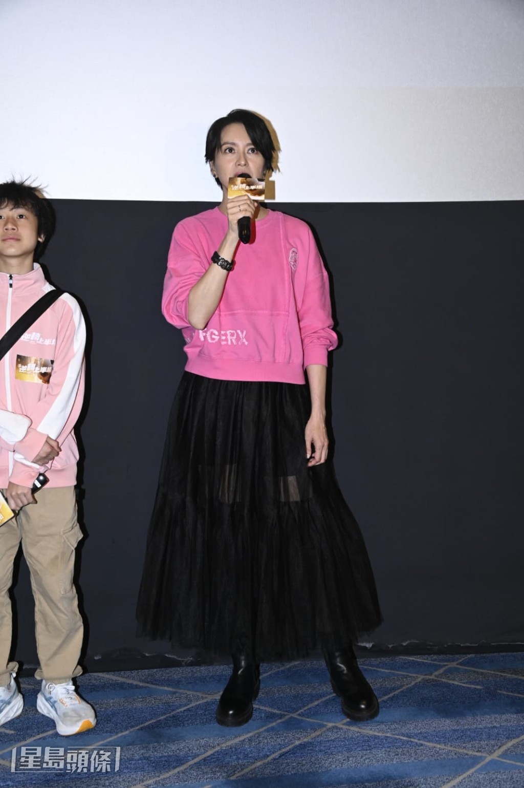 梁詠琪今早才從西班牙回港。 梁詠琪今早才從西班牙回港。