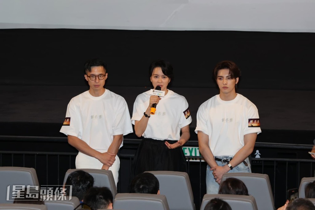 戲中演不負責任拋夫棄女的梁詠琪,坦言戲份不多。 戲中演不負責任拋夫棄女的梁詠琪,坦言戲份不多。