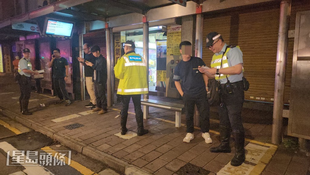 警員到場調查。黎志偉攝 警員到場調查。黎志偉攝