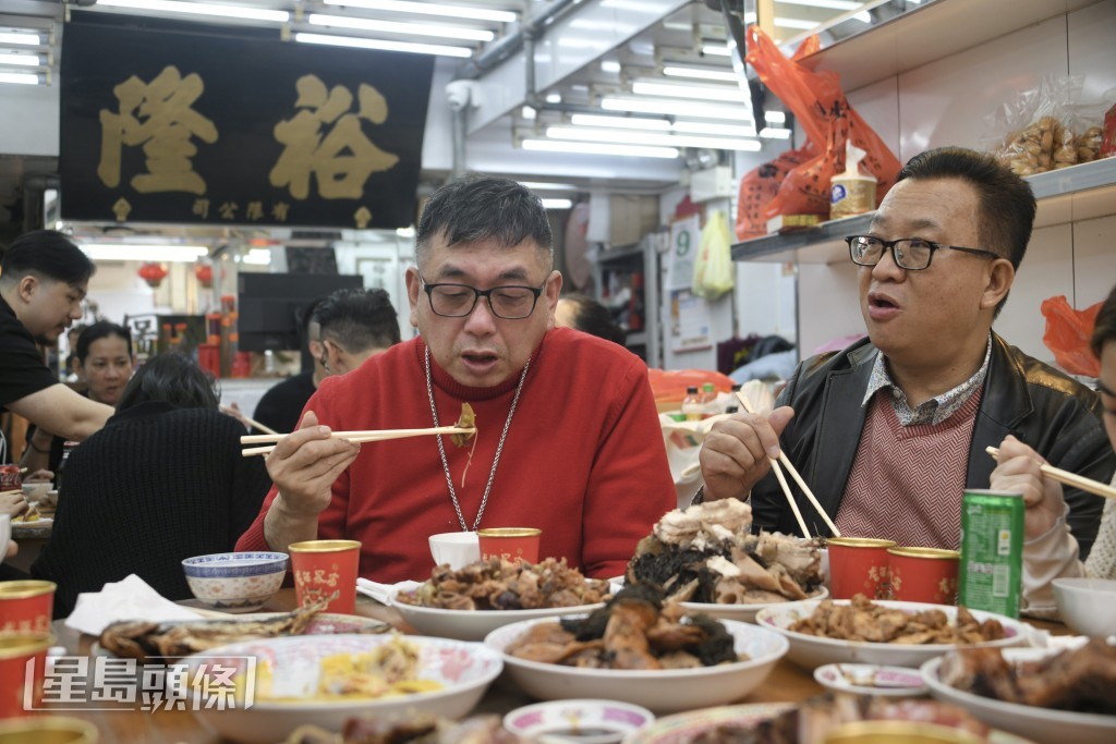 開年飯包括多款傳統賀年菜式。陳浩元攝