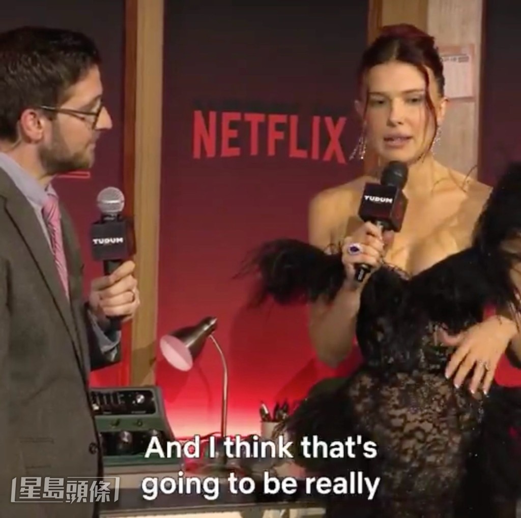 Millie以低胸晚裝示人,並分享拍攝5季《怪奇物語》的感受。 Millie以低胸晚裝示人,並分享拍攝5季《怪奇物語》的感受。