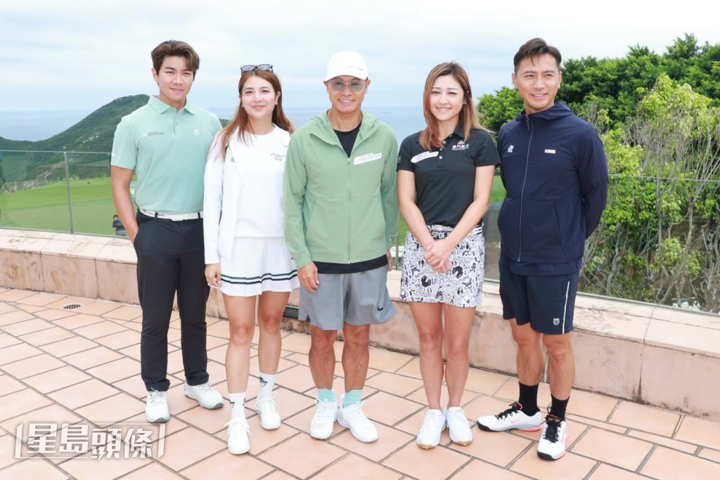 左起︰羅天宇、單文柔、郭晉安、李思雅、黃子恆一同亮相活動。