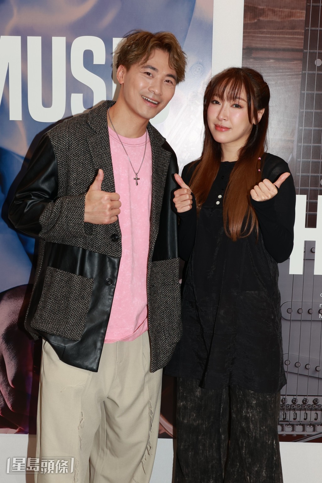 葉巧琳大讚黃劍文首演時跳唱不錯。 葉巧琳大讚黃劍文首演時跳唱不錯。