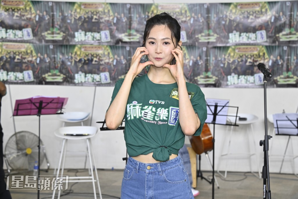 郭柏妍表示剛剛演出時真的很驚。