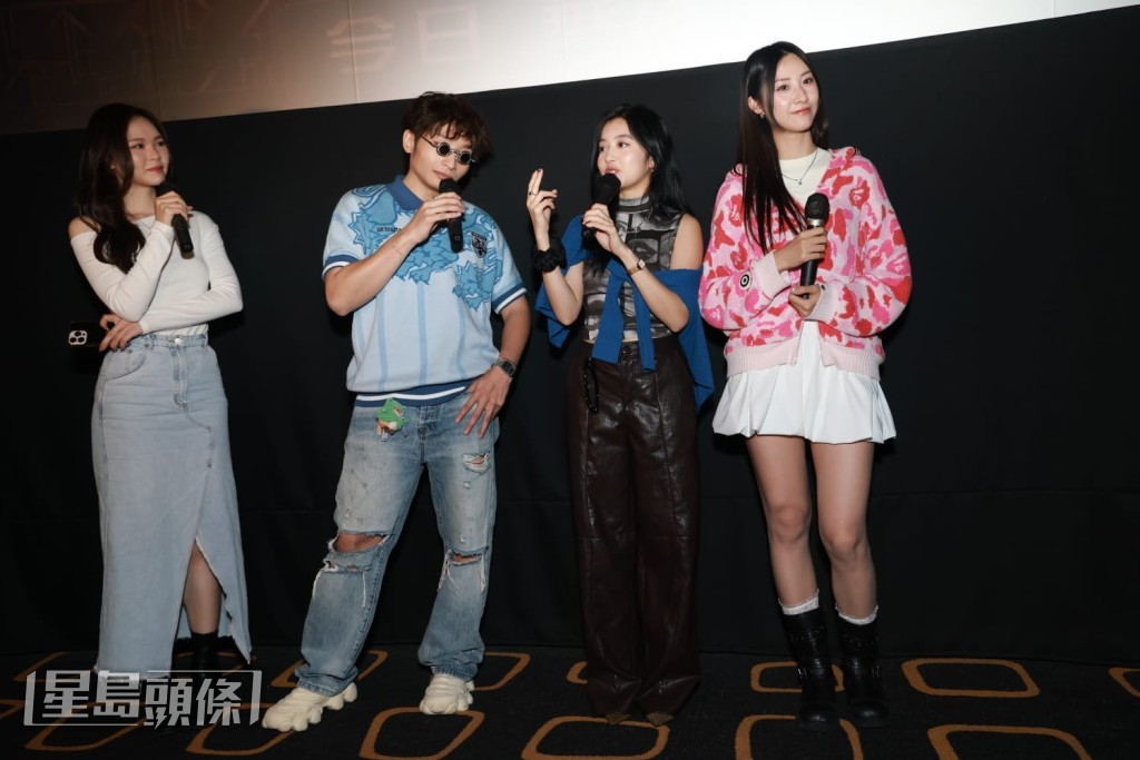 問到會否回饋答謝觀眾的支持？阿Dee笑言：「之前在宣傳《毒舌大狀》時承諾除褲也要找數，所以這次開若票房2億便除2條褲。」