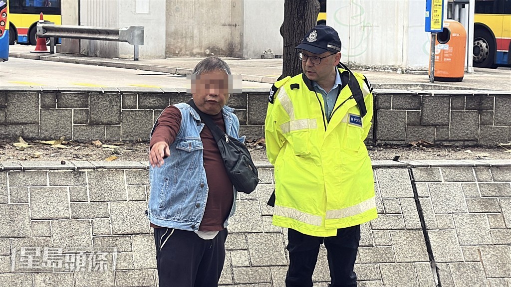 涉事司機在場助查。劉漢權攝