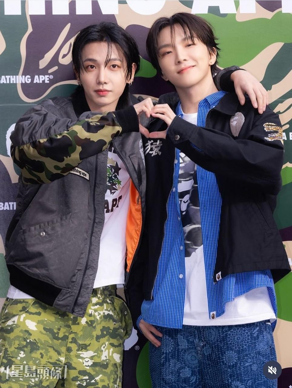 BOYNEXTDOOR成員Jaehyun（左）及WOONHAK。