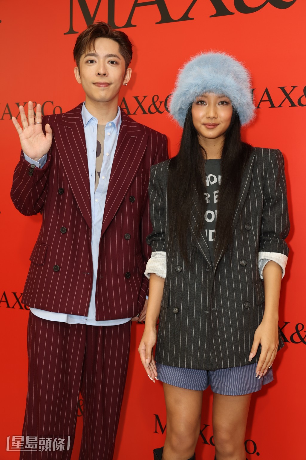 Edan及Marf今日出席於中環舉行的時尚品牌活動。 Edan及Marf今日出席於中環舉行的時尚品牌活動。