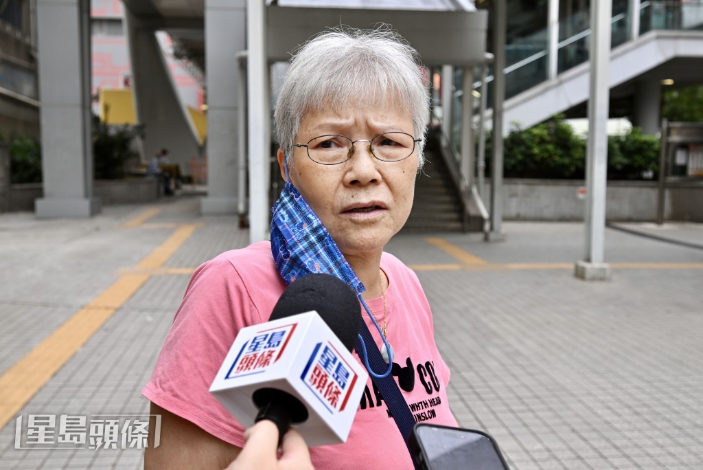 市民冼婆婆。劉駿軒攝