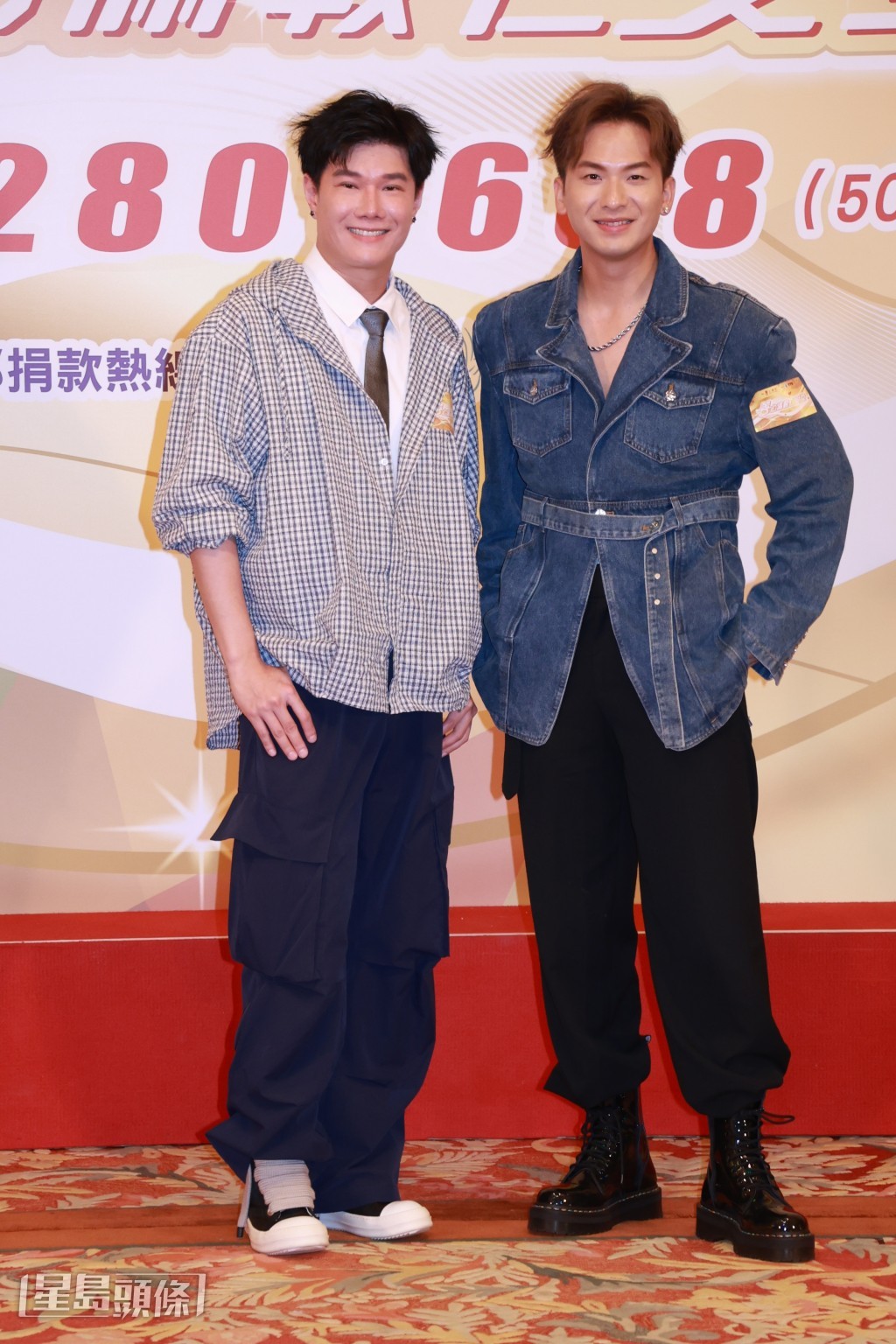 周吉佩、張與辰出席《善心滿載仁愛堂》記者會。