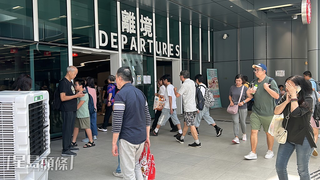 香園圍口岸深受歡迎。林思明攝 香園圍口岸深受歡迎。林思明攝