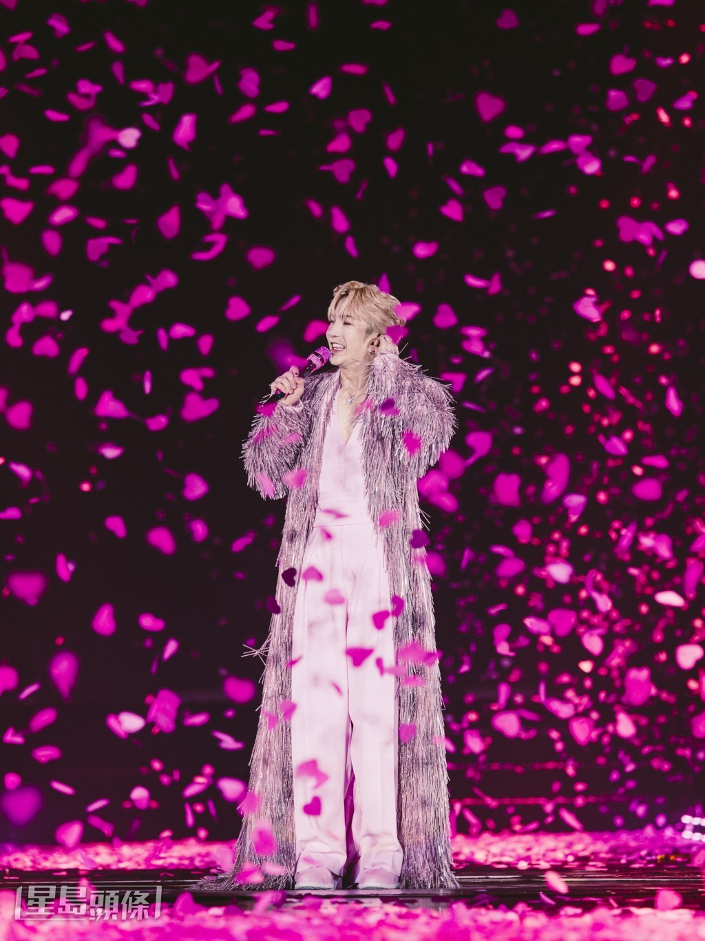 其中包括頭戴皇冠、契合本次演唱會主題的Anson Lo Q版造型。